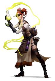 Female Human Alchemist Pathfinder Pfrpg Dnd D D D20 Fantasy Steampunk Characters Female Character Design Character Design