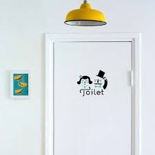 Mesdames Et Messieurs Toilettes Signe Porte Decal Salle De Bain Wc Vinyle Autocollant Toilettes Home De Vinyle Autocollant Salle De Bains Avec Wc Idee Wc