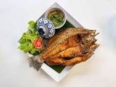 Thailand Favorite Menu Deep Fried Fish Called Prakapong Tod Nam ...