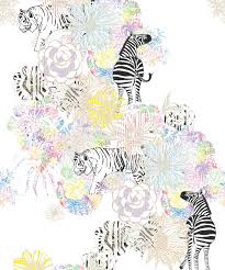 At fathead, we know fans. Tigers Zebras Unique Designer Floral Wallpaper Milton King Uk