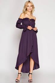 Long Sleeve Off Shoulder Maxi Dress Dusty Purple Dress Dusty Dresses Shoulder Maxi Dress