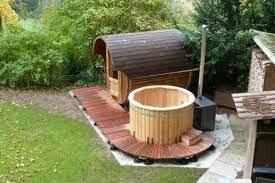 Fasssauna Fasssauna Saunaim Outdoor Sauna Hot Tub Outdoor Hot Tub Garden