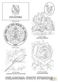 Oklahoma State Flag Coloring Page Oklahoma State Symbols Coloring Page With Images In 2020 Bird Coloring Pages Flag Coloring Pages Coloring Pages