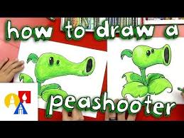 How To Draw A Peashooter Plants Vs Zombies Art For Kids Hub Blog Amazing Art For Kids Hub Drawings Plants Vs Zombies