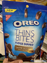 · keep in your home pantry and on hand at the office to share with friends or enjoy alone. Oreo Thins Bites Fudge Dipped Latte Flavor Jpeg The Impulsive Buy