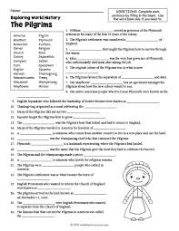 Download these free and printable social studies worksheets for second grade students. Free Printable The Pilgrims History Worksheet History Worksheets Word Family Worksheets Pilgrims History