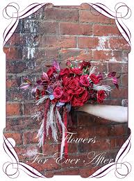 Check spelling or type a new query. Scarlet Bridal Bouquet Artificial Bridal Bouquets Silk Wedding Flower Packages Flowers For Ever After