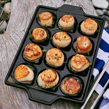 Ceramic Shrimp And Scallop Pan Steak And Scallops Recipe Scallop Recipes Food