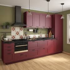 Facade De Tiroir De Cuisine Delinia Id Chicago Bordeaux Mat H 25 3 X L 59 7 Cm Leroy Merlin