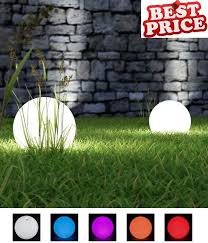 Garden Ball Globe Lamp Patio Path Led Lights 16 Rgb Color Remote Rechargeable Uk Outdoor Outdoorliving Outd Garden Balls Outdoor Garden Lighting Globe Lamps