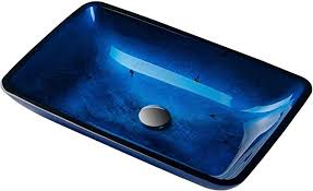 We stay on top of trends so you can get the look and feel you want. Kraus Gvr 204 Re Irruption Rectangular Glass Vessel Bathroom Sink Blue Glass Bowl Amazon Com Glass Vessel Sink Contemporary Bathroom Sinks