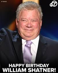 Happy 93rd birthday to William Shatner, the TV icon and two-time Emmy  winner known not just as Captain Kirk, but also as T.J. Hooker, Denny Crane  and a host of other memorable