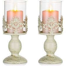 Christmas, mother's day, birthdays, weddings, graduations and retirements are all events when recipients will enjoy a candle holder. Antique Hurricane Candle Holders For Tables 2pcs Pillar Candle Holder With Glass Screen Cover Vintage Candlestick Display For Home Wedding Party Candlelight Dinner Decoration Walmart Canada