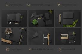 Download Black Branding Mockups Vol 2 In Stationery Mockups On Yellow Images Creative Store