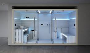 Emotional Shower Home Sauna Steam Bath A Real Wellness Centre In Just 8 Square Metres With Sasha Jacuzzi Has Invent Home Spa Room Sauna Shower Steam Room