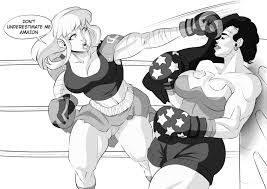 Supergirl And Wonder Woman Boxing comic porn | HD Porn Comics