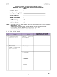 Contoh ayat ulasan pegawai yang dinilai.4 6 2 pegawai penilai pertama juga hendaklah membuat laporan ulasan mengenai pencapaian kerja pegawai yang dinilai berbanding dengan sasaran kerja yang. Borang Kategori 4a Pegawai