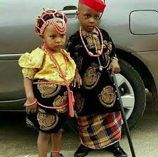 Children Fashionable Dressed In Nigerian Clothes Igbo Traditional African Clothing Kids Outfits Nigerian Outfits