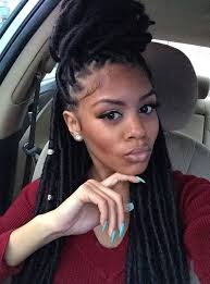 Black Brown And Blonde Faux Locs Janet Collection Havana Mambo Faux Locs Braid 14 Light Brown And Blonde Faux Loc Style 1piece Onl With Images Goddess Braids Hairstyles Natural Hair Styles Beautiful Hair