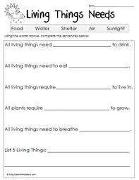 Cloze Worksheet Living Things Worksheets Third Grade Science Worksheets Elementary Science Science Worksheets