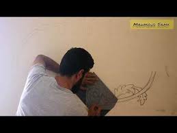 كيف ترسم زخرفة روماني ترومبلوي من الألف للياء تجهيز الطبعة رسم على الجدار تحديد youtube youtube music