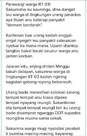 Segala materi yang terkait dengan undangan pernikahan ini akan kita bahas dalam artikel contoh undangan pernikahan kali ini. Contoh Wawaran Dalam Bahasa Sunda Tentang Lomba Brainly Co Id