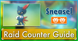 sneasel raid counter guide pokemon go wiki gamepress