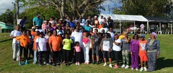 PM Harris encouraged by large turnout at his monthly health walk