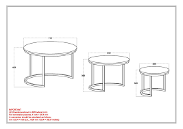 We often love a 36″ round coffee table for living rooms with sectionals. Darsh 3pc Coffee Table Set In Washed Grey