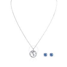 Swarovski Ladies Rhodium Plated Travel Set 5530818 9009655308180 Ladies Jewelry Swarovski Jomashop