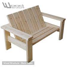 banc sapin du nord design wood structure fabriquee en france par la sarl merlot fauteuil banc mobilier bois et salon de ja table de jardin deck