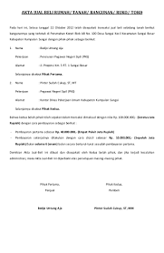 3.3 contoh surat jual beli tanah sawah. Contoh Surat Akta Jual Beli Tanah Rumah Ruko Bangunan Office Doc