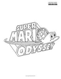 Super mario odyssey is a platforming game for the nintendo switch released on october 27, 2017. Super Mario Odyssey Logo Nintendo Coloring Super Fun Coloring