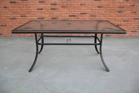 Oak selections nutmeg brown with light oak tops and seats dining room set with oval table. Garden Oasis Harrison 62 Replacement Dining Table On Sears Accuweather Shop