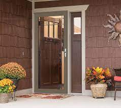 One operable sliding door panel glides easily. Pella Storm Doors Rolscreen Seasonal Standard Storm Doors
