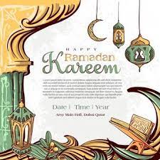 Download Ramadan Kareem With Hand Drawn Islamic Illustration Ornament On White Grunge Background For Free In 2021 How To Draw Hands Eid Card Designs Ramadan Kareem