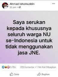 Viral ustad nu bongkar kemesraan jne dengan jubir pa 212 haikal hassan the truly islam : Jne Nu Kasus Jne Nu Kasus Gandeng Shopee Pay Jne Optimalkan Pembayaran Digital Wartajateng Id Selamat Datang Di Jne Facebook Page Akun Resmi Jne Express Serve Ace Chiáº¿c Lo Ä'a