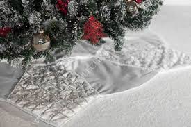 Serving as the final touch in your festive display, christmas tree skirts also make for a handy way to. Christmas Tree Skirt Criss Cross Silver O 1 40 Cm