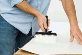 Learn How To Paste Wallpaper Without Getting The Paste Over The Table In This Diy Painting And Decorating Gui Homemade Wallpaper Wallpaper Paste Diy Wallpaper
