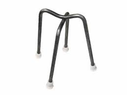 A Galvanized Steel Bar Chair With Four Plastic Caps Coated Legs On The White Background Steel Bar Bar Chairs Galvanized Steel
