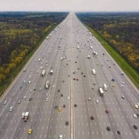 Katy Freeway in Houston, Texas, is one of the world's widest highways