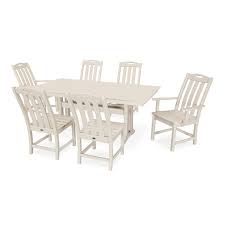 Check spelling or type a new query. Yacht Club 7 Piece Farmhouse Trestle Dining Set Txs462 1