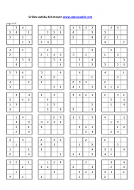 Sudoku gratuit en ligne : Jeux A Imprimer Gratuit Grilles De Sudoku Enfants Moyens Grilles Sudoku 4x4 Niveau Moyen 6 Sudoku Sudoku Enfant Grille De Sudoku