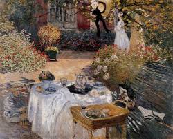 The Lunch Created By Claude Monet In 1873 This Picture Shows The First House In Which Monet S Family Lived I Monet Art Claude Monet Art Claude Monet Paintings