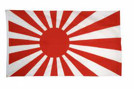 Etwa „sonnenrund, „sonnenkreis) zeigt auf weißem grund einen genau mittig angeordneten großen zinnoberroten kreis als sonnensymbol. Flagge Fahne Japan Kriegsflagge Gunstig Kaufen Flaggenfritze De