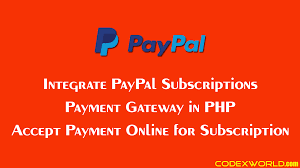 Come and visit our site, already thousands of classified ads await you. Paypal Subscriptions Payment Gateway Integration In Php Codexworld