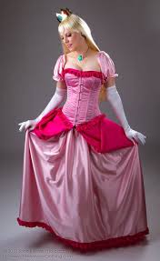Custom Made Princess Peach Corset Dress Princess Peach Costume Peach Costume Princess Peach Dress