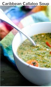 Delicious And Healthy Caribbean Callaloo Stew Recipe Featuring Green Leafy Vegetables Slowly Simmered With Fresh Okra Peppers Caribbean Recipes Recipes Food