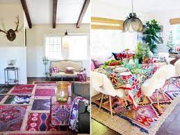 Layer your boho rug with a rattan woven carpet with a soft texture and certainly gives a natural impression to the room. Layered Rugs Honestly Wtf