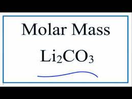 There are three ways to find atomic mass, depending on the atomic mass of carbon would be 12.01 grams per mole of carbon atoms. Molar Mass Molecular Weight Of Li2co3 Lithium Carbonate Youtube